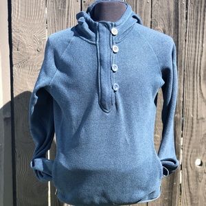 The North Face sweater 4 button front hoodie XL